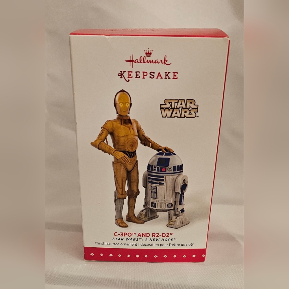Hallmark Keepsake Star Wars C-3PO and R2-D2 Ornament - Gold and Silver
